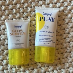 Supergoop! Glow Screen and Play Lotion Set